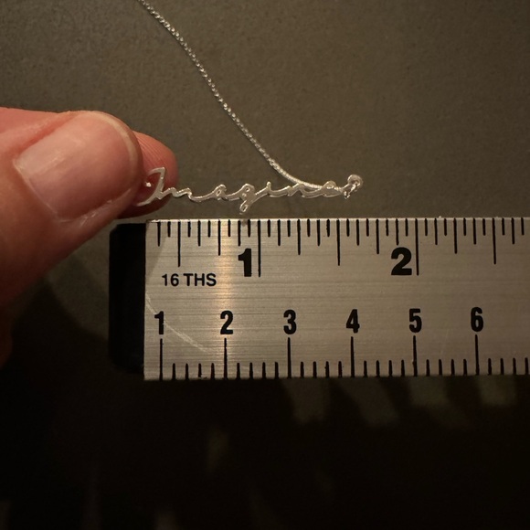 Necklace “Imagine” stainless , adjustable clasp. - Picture 4 of 4